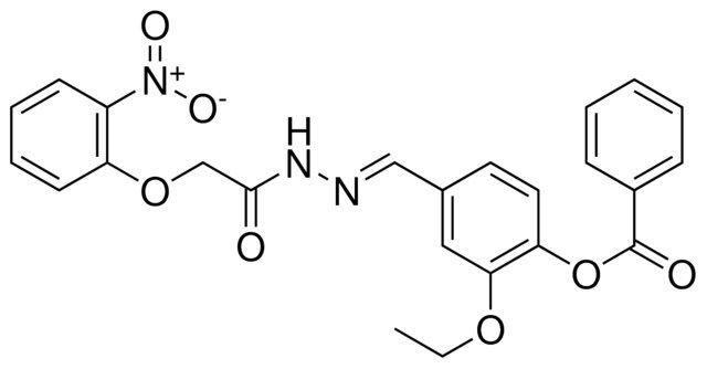 2-ETHOXY-4-(2-((2-NITROPHENOXY)ACETYL)CARBOHYDRAZONOYL)PHENYL BENZOATE