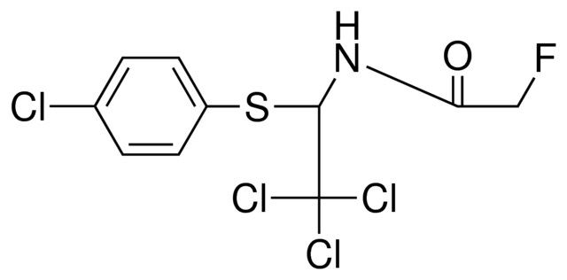 2-FLUORO-N-(2,2,2-TRICHLORO-1-(4-CHLORO-PHENYLSULFANYL)-ETHYL)-ACETAMIDE