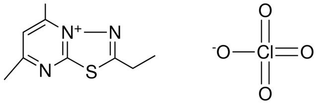 2-ETHYL-5,7-DIMETHYL-(1,3,4)THIADIAZOLO(3,2-A)PYRIMIDIN-4-YLIUM, PERCHLORATE