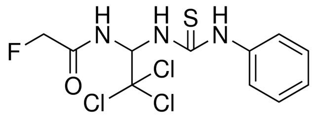 2-FLUORO-N-[2,2,2-TRICHLORO-1-(3-PHENYL-THIOUREIDO)-ETHYL]-ACETAMIDE