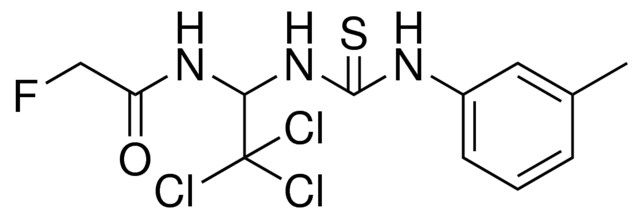 2-FLUORO-N-[2,2,2-TRICHLORO-1-(3-M-TOLYL-THIOUREIDO)-ETHYL]-ACETAMIDE