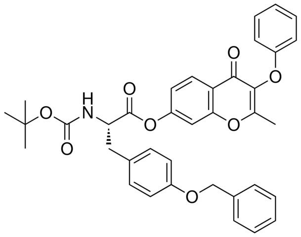 2-METHYL-4-OXO-3-PHENOXY-4H-CHROMEN-7-YL (2S)-3-[4-(BENZYLOXY)PHENYL]-2-[(TERT-BUTOXYCARBONYL)AMINO]PROPANOATE