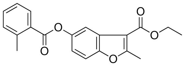 2-METHYL-5-(2-METHYL-BENZOYLOXY)-BENZOFURAN-3-CARBOXYLIC ACID ETHYL ESTER