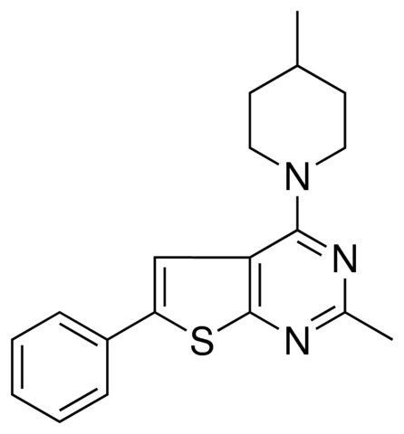 2-METHYL-4-(4-METHYL-1-PIPERIDINYL)-6-PHENYLTHIENO(2,3-D)PYRIMIDINE