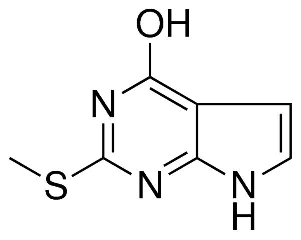 2-METHYLSULFANYL-7H-PYRROLO(2,3-D)PYRIMIDIN-4-OL