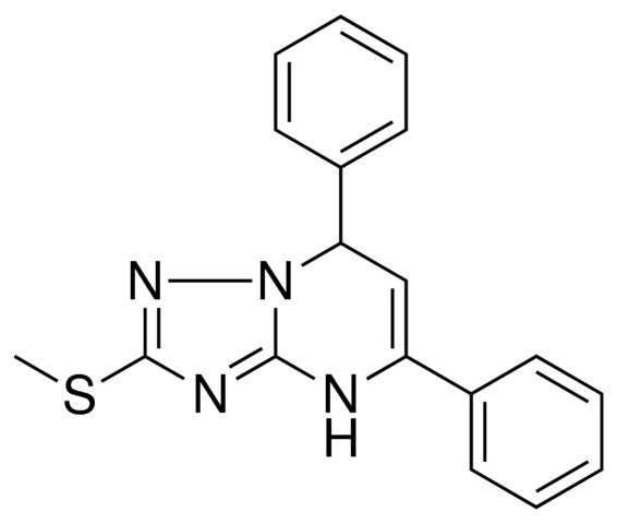 2-METHYLSULFANYL-5,7-DIPHENYL-4,7-DIHYDRO-(1,2,4)TRIAZOLO(1,5-A)PYRIMIDINE