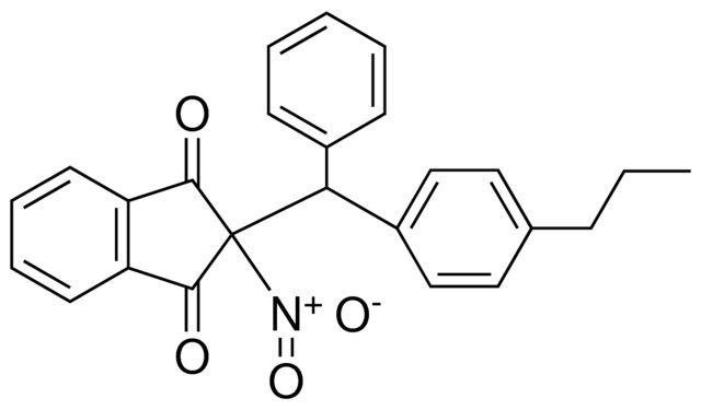 2-NITRO-2-(PHENYL-(4-PROPYL-PHENYL)-METHYL)-INDAN-1,3-DIONE