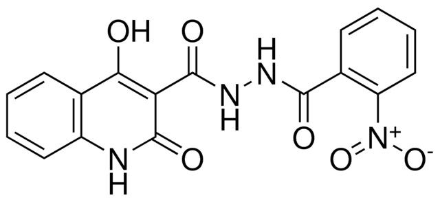 2-NITRO-BENZOIC ACID N'-(4-HO-2-OXO-1,2-DIHYDRO-QUINOLINE-3-CARBONYL)-HYDRAZIDE