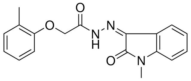 2-O-TOLYLOXY-ACETIC ACID (1-METHYL-2-OXO-1,2-DIHYDRO-INDOL-3-YLIDENE)-HYDRAZIDE