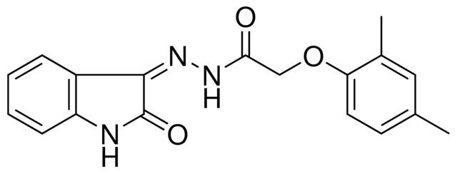 2-(2,4-DIMETHYL-PHENOXY)-ACETIC ACID (2-OXO-1,2-2H-INDOL-3-YLIDENE)-HYDRAZIDE