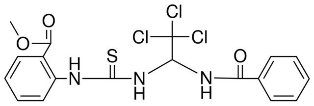 2-(3-(1-BENZOYLAMINO-2,2,2-TRICHLORO-ET)-THIOUREIDO)-BENZOIC ACID METHYL ESTER