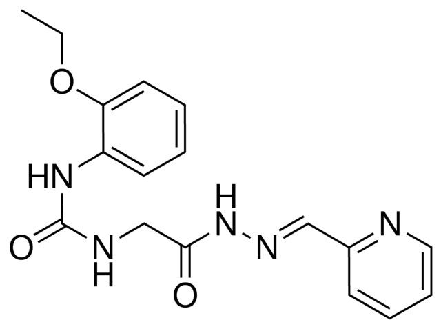 2-(3-(2-ETHOXYPHENYL)UREIDO)ACETIC (2-PYRIDYLMETHYLENE)HYDRAZIDE