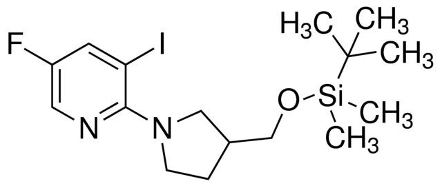 2-(3-((tert-Butyldimethylsilyloxy)methyl)pyrrolidin-1-yl)-5-fluoro-3-iodopyridine