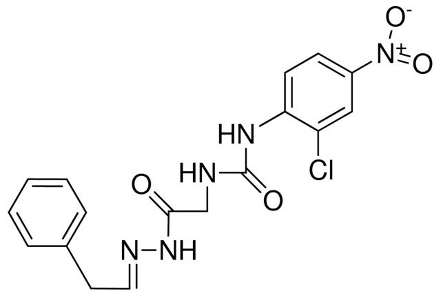 2-(3-(2-CHLORO-4-NITROPHENYL)UREIDO)ACETIC (2-PHENYLETHYLIDENE)HYDRAZIDE