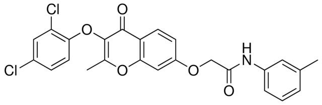 2-(3-(2,4-DICHLORO-PHENOXY)-2-ME-4-OXO-4H-CHROMEN-7-YLOXY)-N-M-TOLYL-ACETAMIDE