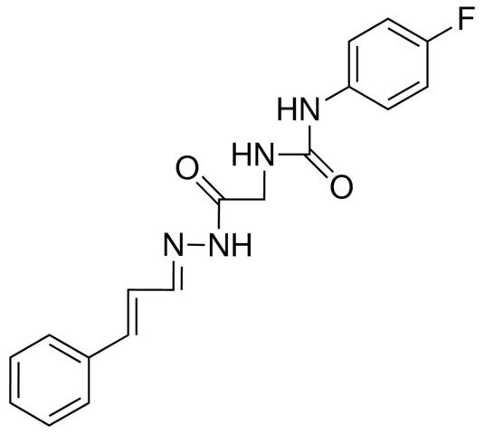 2-(3-(4-FLUOROPHENYL)UREIDO)ACETIC (3-PHENYLALLYLIDENE)HYDRAZIDE