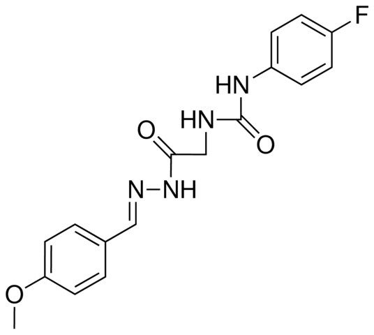 2-(3-(4-FLUOROPHENYL)UREIDO)ACETIC (4-METHOXYBENZYLIDENE)HYDRAZIDE