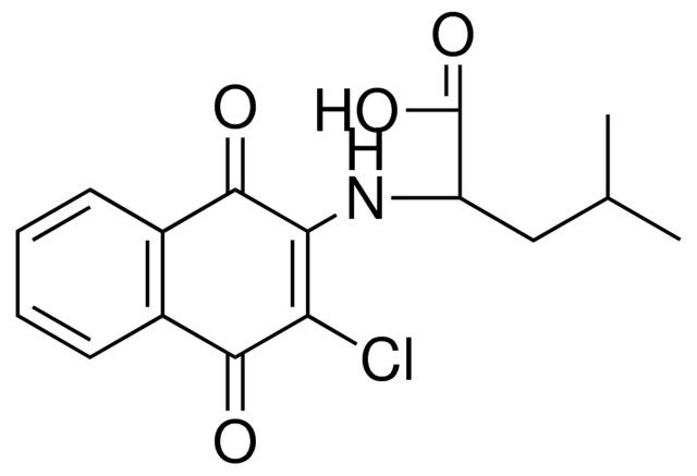 2-(3-CHLORO-1,4-DIOXO-1,4-DIHYDRO-NAPHTHALEN-2-YLAMINO)-4-METHYL-PENTANOIC ACID