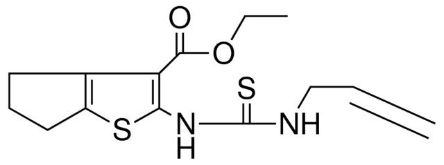 2-(3-ALLYL-THIOUREIDO)-4H-CYCLOPENTA(B)THIOPHENE-3-CARBOXYLIC ACID ET ESTER