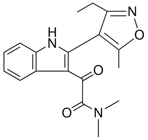 2-(3-ETHYL-5-METHYL-4-ISOXAZOLYL)-N,N-DIMETHYL-3-INDOLEGLYOXYLAMIDE