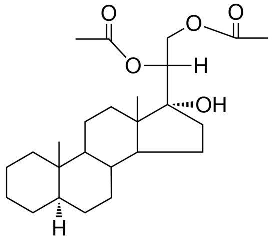 17-ALPHA-HYDROXY-5-ALPHA-PREGNANE-20-BETA,21-DIYL DIACETATE