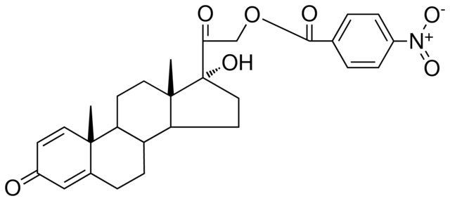 17-HYDROXY-3,20-DIOXOPREGNA-1,4-DIEN-21-YL 4-NITROBENZOATE