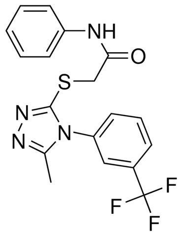 2-((5-ME-4-(3-(TRIFLUOROMETHYL)PH)-4H-1,2,4-TRIAZOL-3-YL)THIO)-N-PHENYLACETAMIDE