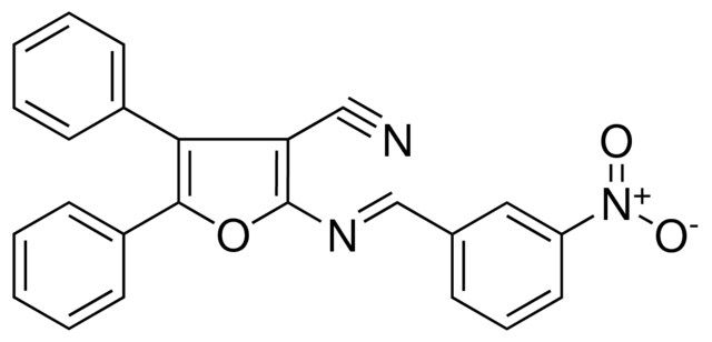 2-((3-NITRO-BENZYLIDENE)-AMINO)-4,5-DIPHENYL-FURAN-3-CARBONITRILE