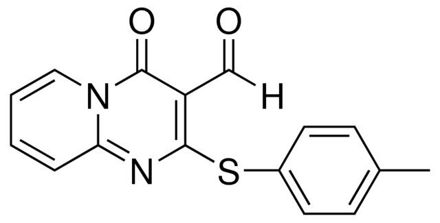 2-((4-METHYLPHENYL)THIO)-4-OXO-4H-PYRIDO(1,2-A)PYRIMIDINE-3-CARBALDEHYDE