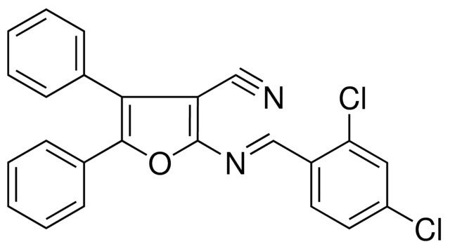 2-((2,4-DICHLORO-BENZYLIDENE)-AMINO)-4,5-DIPHENYL-FURAN-3-CARBONITRILE