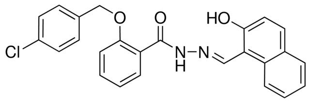 2-((4-CHLOROBENZYL)OXY)-N'-((2-HYDROXY-1-NAPHTHYL)METHYLENE)BENZOHYDRAZIDE