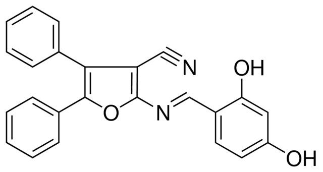 2-((2,4-DIHYDROXY-BENZYLIDENE)-AMINO)-4,5-DIPHENYL-FURAN-3-CARBONITRILE