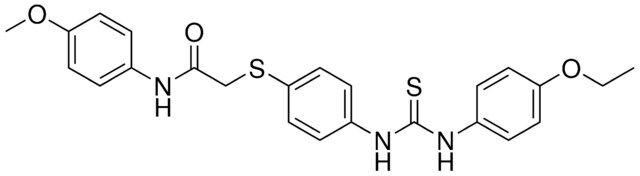 2-((4-(((4-ETHOXYANILINO)CARBOTHIOYL)AMINO)PH)THIO)-N-(4-METHOXYPHENYL)ACETAMIDE