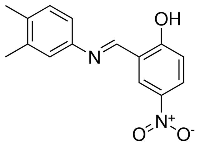 2-((3,4-DIMETHYL-PHENYLIMINO)-METHYL)-4-NITRO-PHENOL