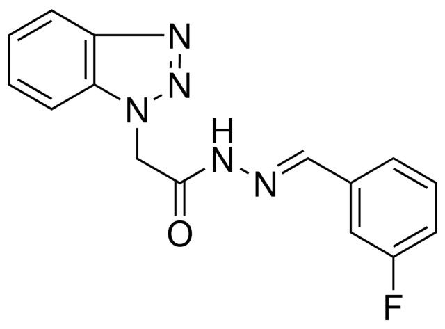 2-(1H-1,2,3-BENZOTRIAZOL-1-YL)-N'-(3-FLUOROBENZYLIDENE)ACETOHYDRAZIDE