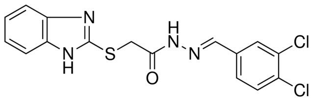 2-(1H-BENZOIMIDAZOL-2-YLSULFANYL)-ACETIC ACID (3,4-DI-CL-BENZYLIDENE)-HYDRAZIDE