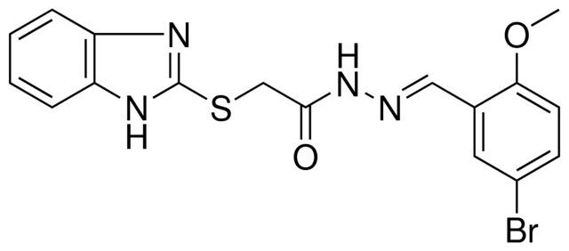 2-(1H-BENZOIMIDAZOL-2-YLSULFANYL)-ACETIC ACID (5-BR-2-MEO-BENZYLIDENE)-HYDRAZIDE