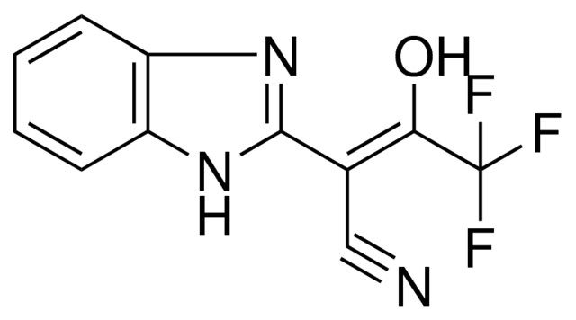 2-(1H-BENZOIMIDAZOL-2-YL)-4,4,4-TRIFLUORO-3-HYDROXY-BUT-2-ENENITRILE