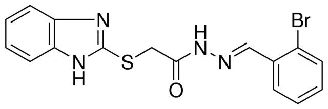 2-(1H-BENZOIMIDAZOL-2-YLSULFANYL)-ACETIC ACID (2-BROMO-BENZYLIDENE)-HYDRAZIDE