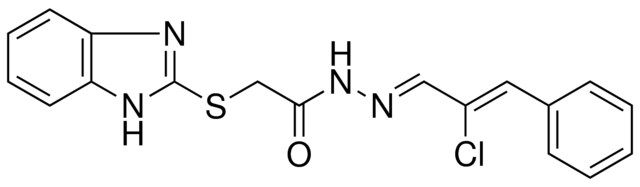 2-(1H-BENZOIMIDAZOL-2-YLSULFANYL)-ACETIC ACID (2-CL-3-PH-ALLYLIDENE)-HYDRAZIDE