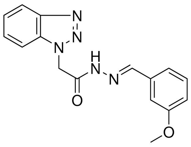 2-(1H-1,2,3-BENZOTRIAZOL-1-YL)-N'-(3-METHOXYBENZYLIDENE)ACETOHYDRAZIDE