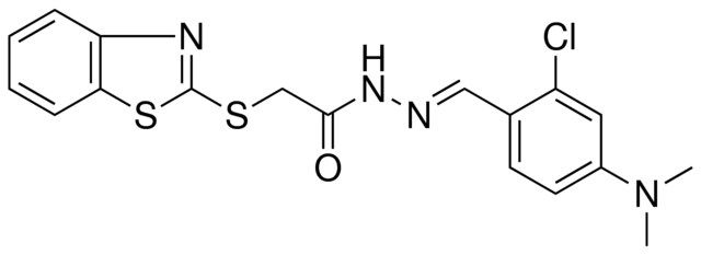 2-(1,3-BENZOTHIAZOL-2-YLSULFANYL)-N'-{(E)-[2-CHLORO-4-(DIMETHYLAMINO)PHENYL]METHYLIDENE}ACETOHYDRAZIDE