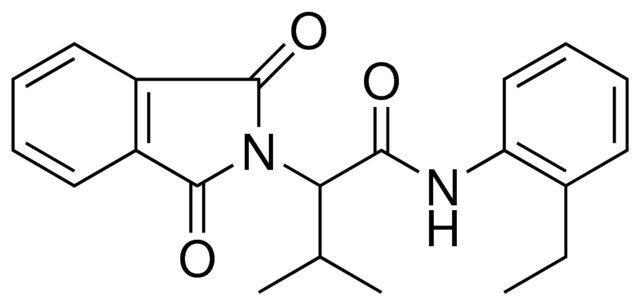 2-(1,3-DIOXO-1,3-DIHYDRO-ISOINDOL-2-YL)-N-(2-ETHYL-PHENYL)-3-METHYL-BUTYRAMIDE