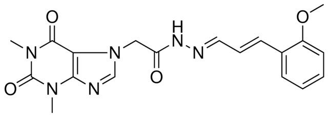 2-(1,3-DIMETHYL-2,6-DIOXO-1,2,3,6-TETRAHYDRO-7H-PURIN-7-YL)-N'-[(E,2E)-3-(2-METHOXYPHENYL)-2-PROPENYLIDENE]ACETOHYDRAZIDE