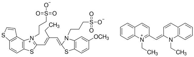 1-ETHYL-2-[(E)-(1-ETHYL-2(1H)-QUINOLINYLIDENE)METHYL]QUINOLINIUM 3-((2Z)-2-{(2E)-2-ETHYL-3-[1-(3-SULFONATOPROPYL)THIENO[3,2-E][1,3]BENZOTHIAZOL-1-IUM-2-YL]-2-PROPENYLIDENE}-5-METHOXY-1,3-BENZOTHIAZOL-3-YL)-1-PROPANESULFONATE