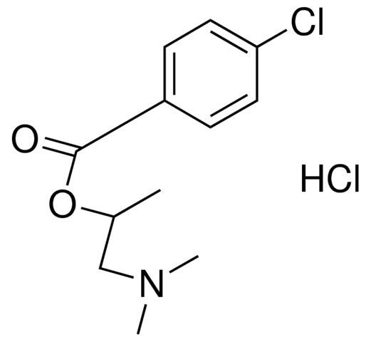 1-DIMETHYLAMINO-2-PROPYL 4-CHLOROBENZOATE HYDROCHLORIDE