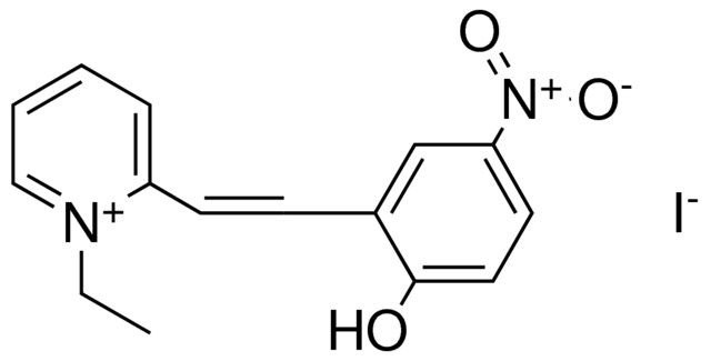 1-ETHYL-2-(2-(2-HYDROXY-5-NITRO-PHENYL)-VINYL)-PYRIDINIUM, IODIDE