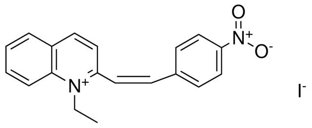 1-ETHYL-2-(2-(4-NITRO-PHENYL)-VINYL)-QUINOLINIUM, IODIDE