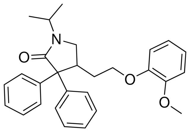 1-isopropyl-4-[2-(2-methoxyphenoxy)ethyl]-3,3-diphenyl-2-pyrrolidinone