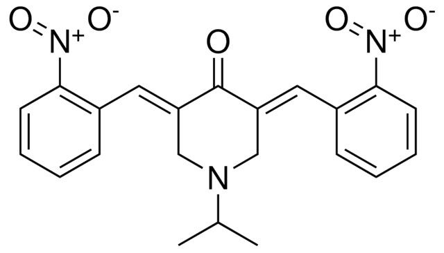 1-ISOPROPYL-3,5-BIS(2-NITROBENZYLIDENE)-4-PIPERIDINONE